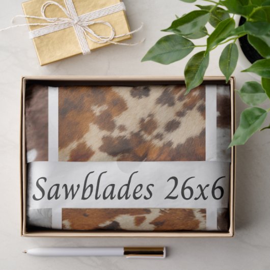 Decoupage Cowhide Rustic Handsaw Panel Designs Tissuepapier (Geschenk)