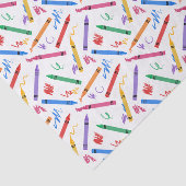 Decoupage Crayons Verjaardagsfeest Kinder Tissuepapier (Detail)