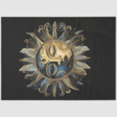 Decoupage Crescent Intriculate Celestial Sun Tissuepapier (Voorkant)