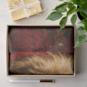 Decoupage Crimson Dramatic Santa Portrait  Tissuepapier (Geschenk)