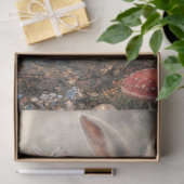  Decoupage Curious Girl White Rabbit Pocket Watch  Tissuepapier (Geschenk)