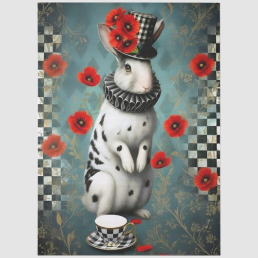 Decoupage Curious Wonderland Tissuepapier (Voorkant)