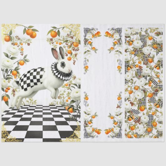 Decoupage Curious Wonderland Tissuepapier (Voorkant)