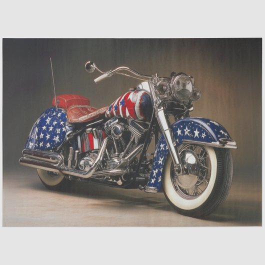 Decoupage Custom American Spirit Flag Motorcycle Tissuepapier (Voorkant)