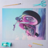 Decoupage Custom Painted Motorcycle voor Cool Chic Tissuepapier (Craft)