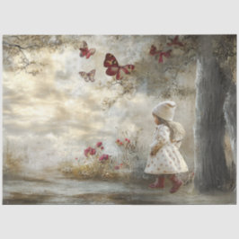 Decoupage Custom Sprookjesboek Little Girl 2 Tissuepapier