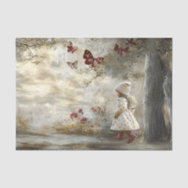 Decoupage Custom Sprookjesboek Little Girl 2 Tissuepapier