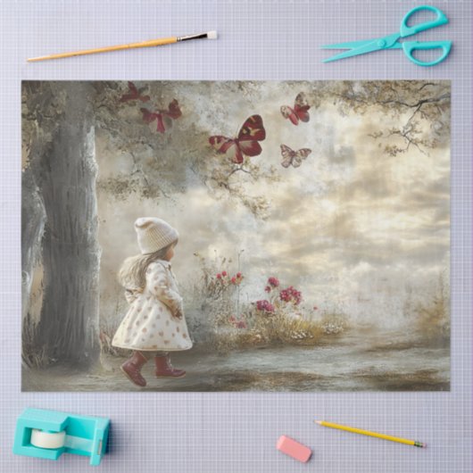 Decoupage Custom Sprookjesboek Little Girl Tissuepapier (Craft)