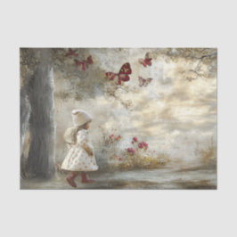 Decoupage Custom Sprookjesboek Little Girl Tissuepapier