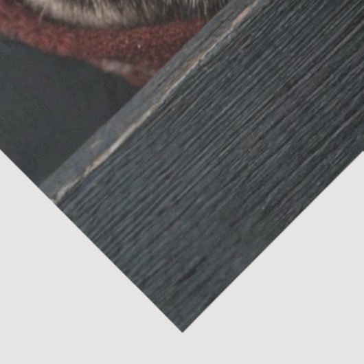 Decoupage Daniel Boone Santa Claus Peek Art  Tissuepapier (Detail)