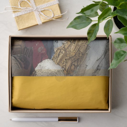 Decoupage Dapper Dog Musical Band Tissuepapier (Geschenk)