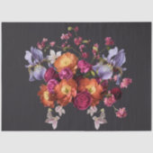 Decoupage Dark Botanical Bloom Tissuepapier (Voorkant)