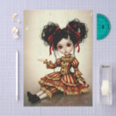 Decoupage Dark Circus Doll Tissuepapier (Craft)
