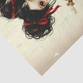 Decoupage Dark Circus Doll Tissuepapier (Detail)