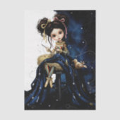 Decoupage Dark Circus Doll Tissuepapier (Voorkant)
