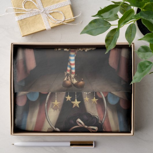 Decoupage Dark Circus Doll Tissuepapier (Geschenk)