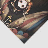 Decoupage Dark Circus Doll Tissuepapier (Detail)