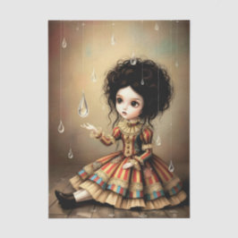 Decoupage Dark Circus Doll Tissuepapier