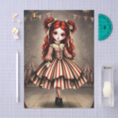 Decoupage Dark Circus Doll Tissuepapier (Craft)