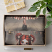 Decoupage Dark Circus Doll Tissuepapier (Geschenk)