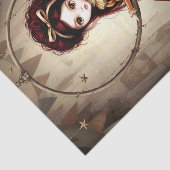 Decoupage Dark Circus Doll Tissuepapier (Detail)