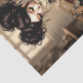 Decoupage Dark Circus Doll Tissuepapier (Detail)