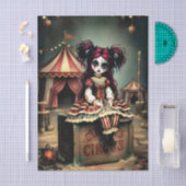 Decoupage Dark Circus Doll Tissuepapier (Craft)