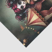 Decoupage Dark Circus Doll Tissuepapier (Detail)