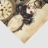 Decoupage Dark Circus Doll Tissuepapier (Detail)