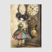 Decoupage Dark Circus Doll Tissuepapier (Voorkant)