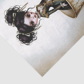 Decoupage Dark Circus Doll Tissuepapier (Detail)