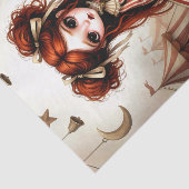 Decoupage Dark Circus Doll Tissuepapier (Detail)