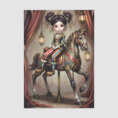 Decoupage Dark Circus Doll Tissuepapier (Voorkant)