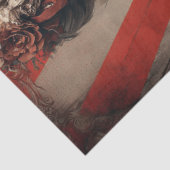 Decoupage Dark Steampunk Skeletal Circus Tissuepapier (Detail)