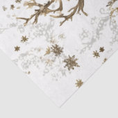 Decoupage Deer Floral Artwork Christmas  Tissuepapier (Detail)