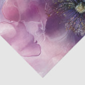 Decoupage Delicate Paarse Roze Blauw Witte Bloemen Tissuepapier (Detail)