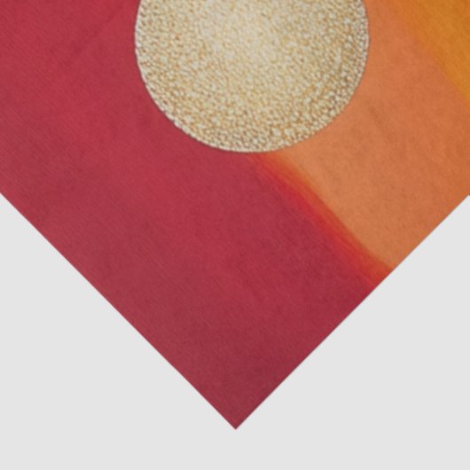 Decoupage Desert Sunset Symphony Design Tissuepapier (Detail)