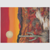 Decoupage Desert Sunset Symphony Design Tissuepapier (Voorkant)