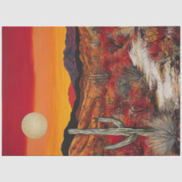 Decoupage Desert Sunset Symphony Design Tissuepapier