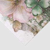 Decoupage Digitale Collage Ierse Klaver Tissuepapier (Detail)