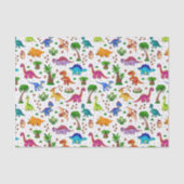 Decoupage Dinosaur Verjaardagsfeest Baby shower Tissuepapier (Voorkant)