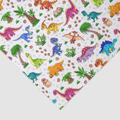 Decoupage Dinosaur Verjaardagsfeest Baby shower Tissuepapier (Detail)