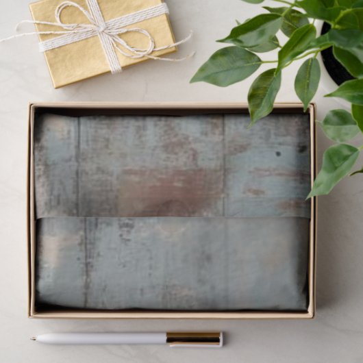 Decoupage Distressed Light Blue Chipped Achtergron Tissuepapier (Geschenk)