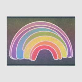 Decoupage donkere regenboog tissuepapier