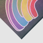 Decoupage donkere regenboog tissuepapier (Detail)