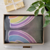 Decoupage donkere regenboog tissuepapier (Geschenk)