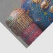 Decoupage Dot Drop Duo Bubblegum Notenkrakers Tissuepapier (Detail)