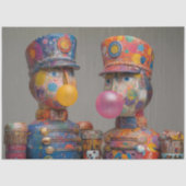 Decoupage Dot Drop Duo Bubblegum Notenkrakers Tissuepapier (Voorkant)