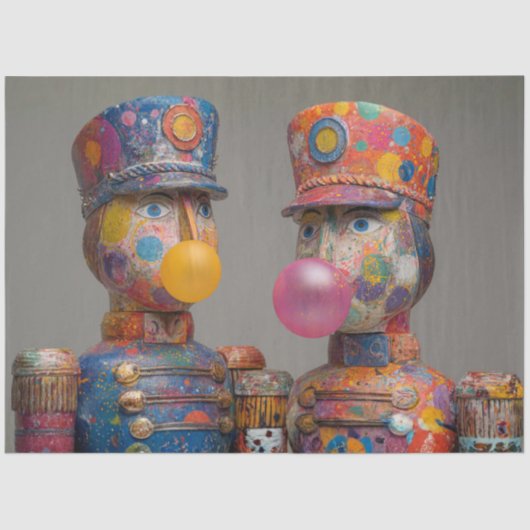 Decoupage Dot Drop Duo Bubblegum Nutcrackers  Tissuepapier (Voorkant)