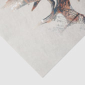 Decoupage Double Exposure Deer Profiel Tissuepapier (Detail)